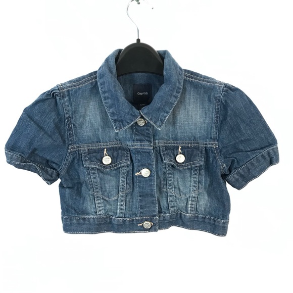 Gap kids denim crop jacket - Picture 1 of 6